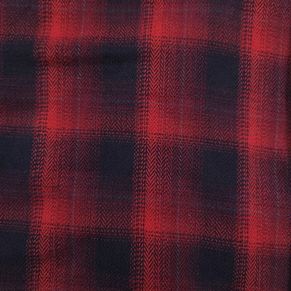 Royal Robbins Button Shirt Mens Small Long Sleeve Flannel Plaid Red Black Warm - Picture 9 of 13